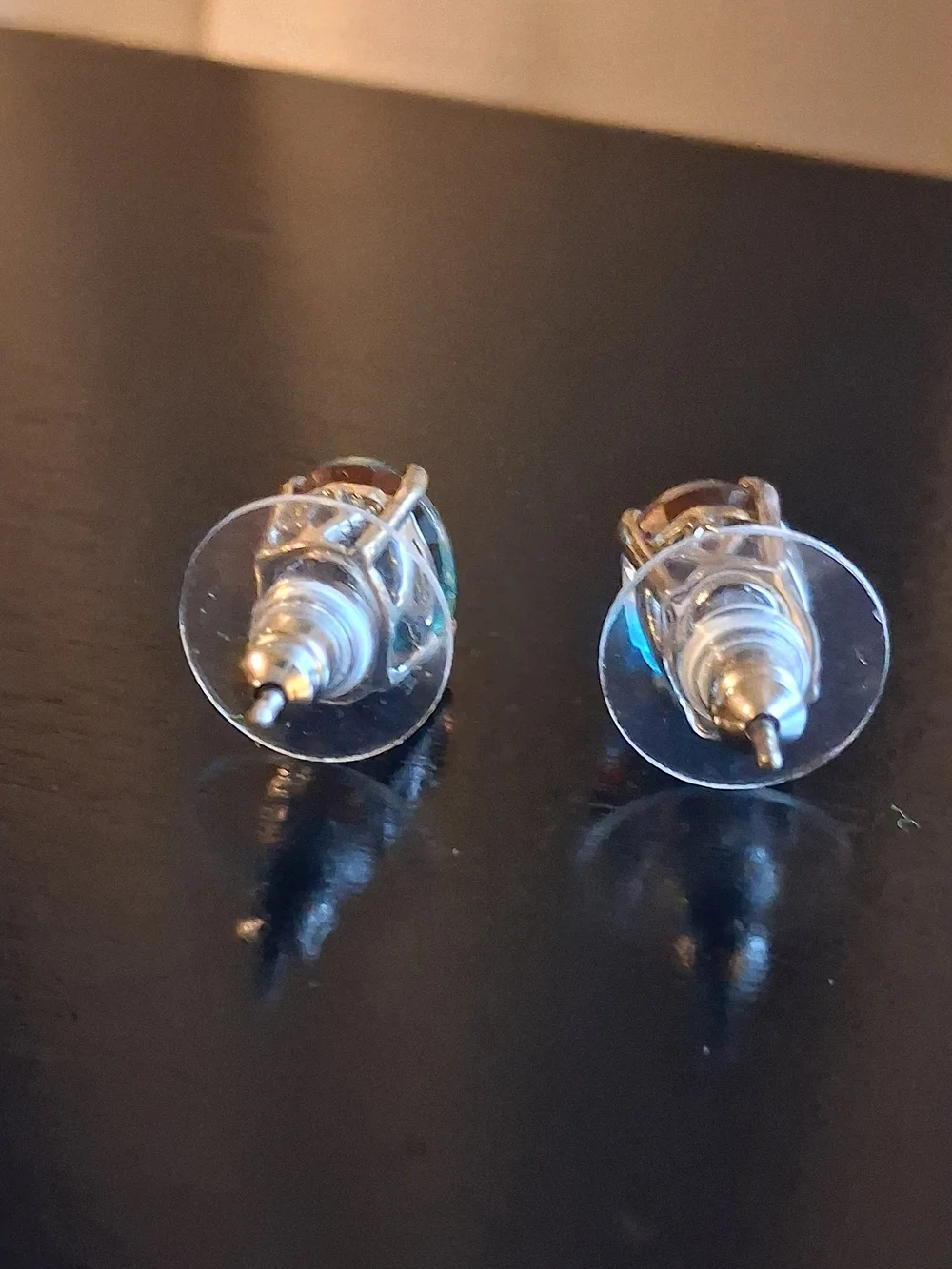Aqua Terra Costa Quartz Platinum Over 925 Solitaire Stud Earrings 4.50 CTW